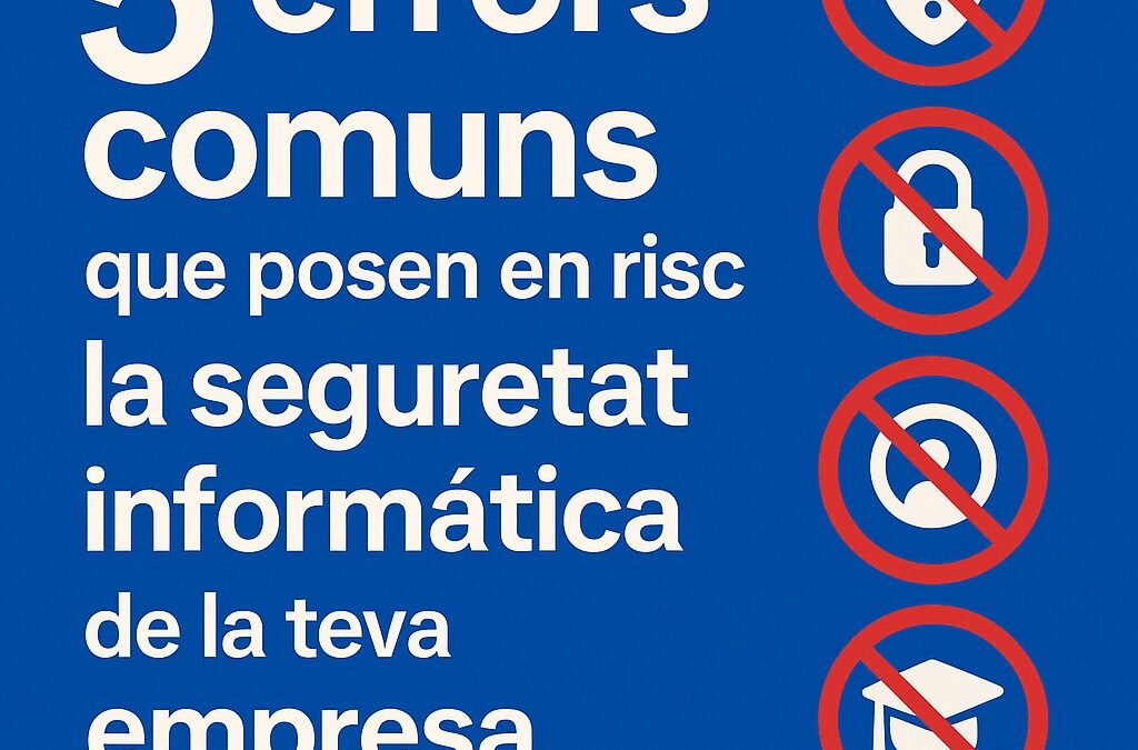 5 errors comuns que posen en risc la seguretat informàtica de la teva empresa a Girona