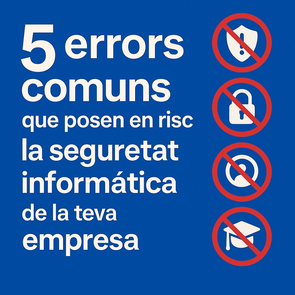 5 errors comuns que posen en risc la seguretat informàtica de la teva empresa a Girona